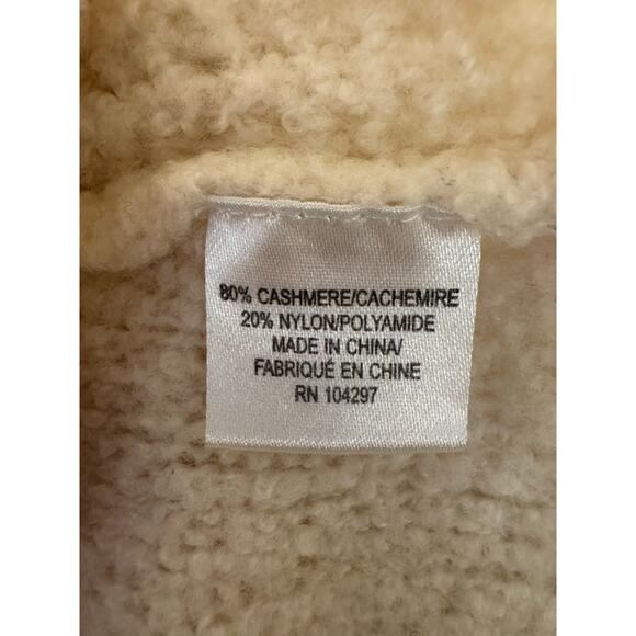 Milly Cloud Cashmere Blend Cream Sleeveless Sweater Medium - Picture 6 of 8